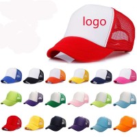 Custom Multi color Gorras foam Trucker Cap hat design logo sponge mesh trucker cap Summer 5 panel plain foam mesh cap